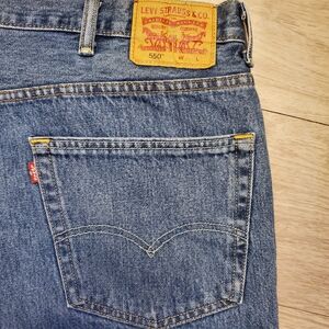 Levi’s 550 Relaxed Fit Jeans Mens 46x30 Blue Stonewash 100% Cotton